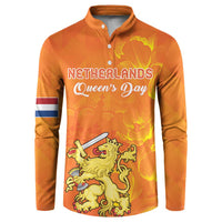 Personalized Netherlands Queen's Day Button Sweatshirt Koninginnedag Royal Crown