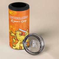 Personalized Netherlands Queen's Day 4 in 1 Can Cooler Tumbler Koninginnedag Royal Crown