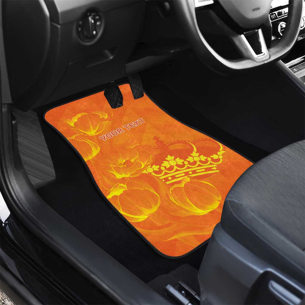 Personalized Netherlands Queen's Day Car Mats Koninginnedag Royal Crown