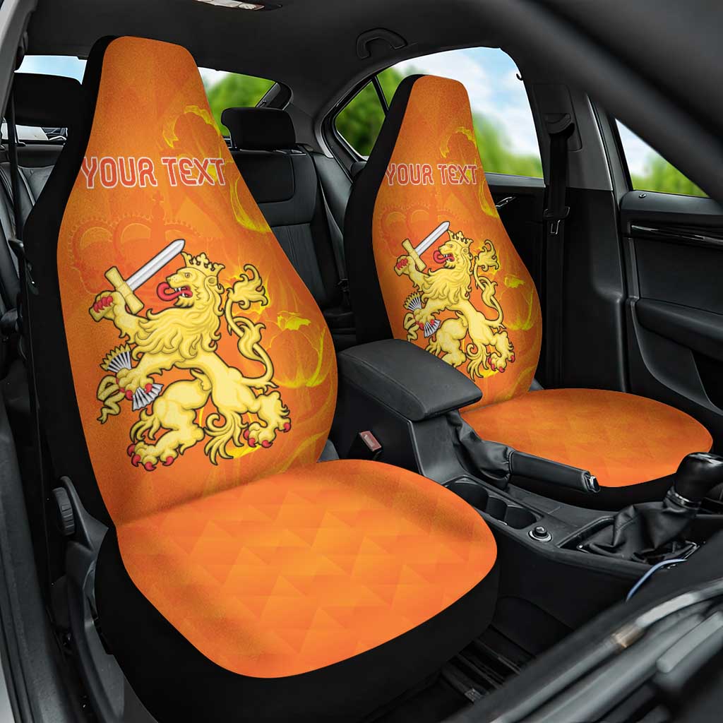 Personalized Netherlands Queen's Day Car Seat Cover Koninginnedag Royal Crown