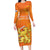 Personalized Netherlands Queen's Day Family Matching Long Sleeve Bodycon Dress and Hawaiian Shirt Koninginnedag Royal Crown