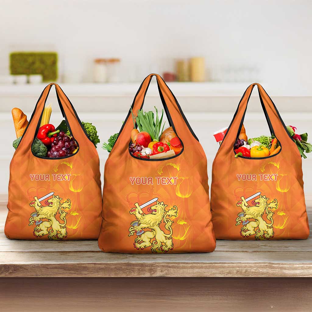 Personalized Netherlands Queen's Day Grocery Bag Koninginnedag Royal Crown