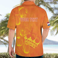 Personalized Netherlands Queen's Day Hawaiian Shirt Koninginnedag Royal Crown