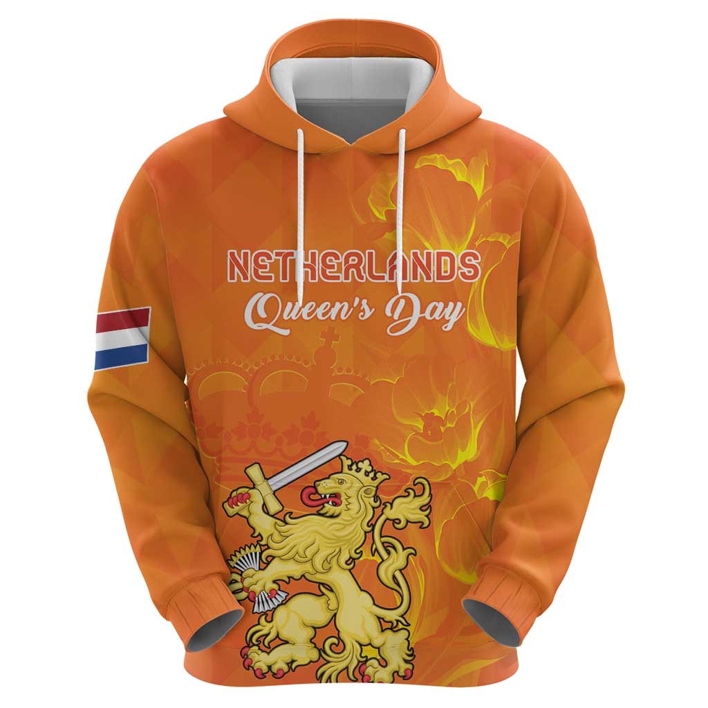 Personalized Netherlands Queen's Day Hoodie Koninginnedag Royal Crown