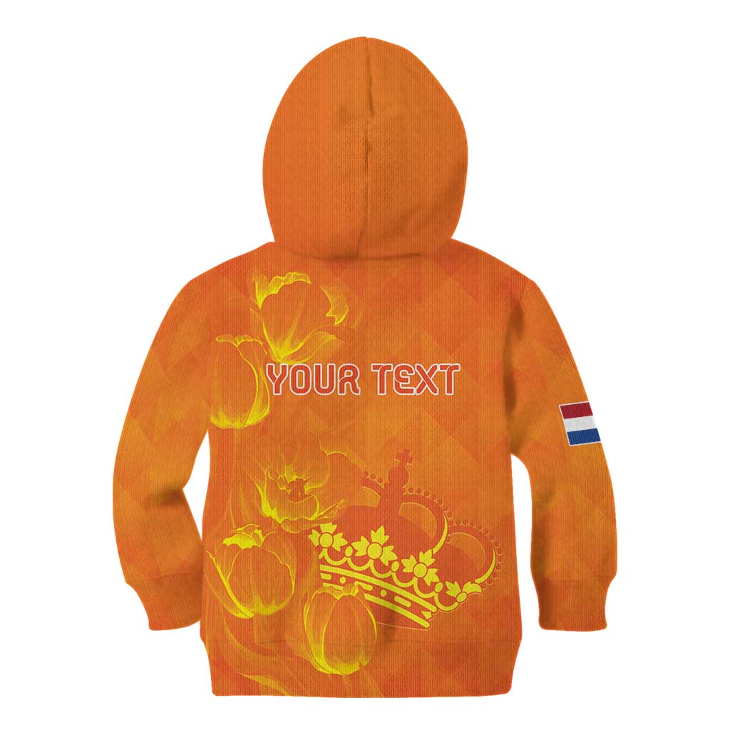 Personalized Netherlands Queen's Day Kid Hoodie Koninginnedag Royal Crown