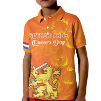 Personalized Netherlands Queen's Day Kid Polo Shirt Koninginnedag Royal Crown