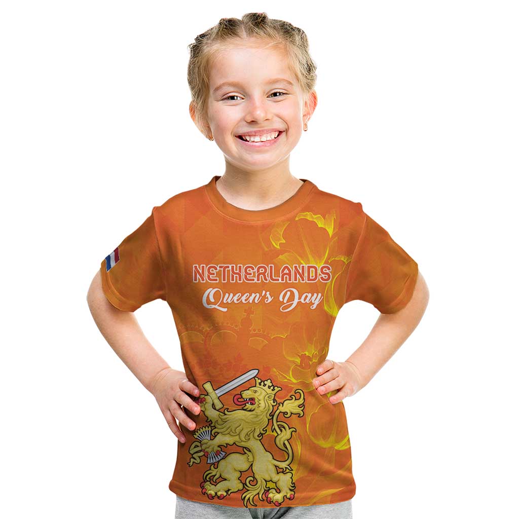 Personalized Netherlands Queen's Day Kid T Shirt Koninginnedag Royal Crown