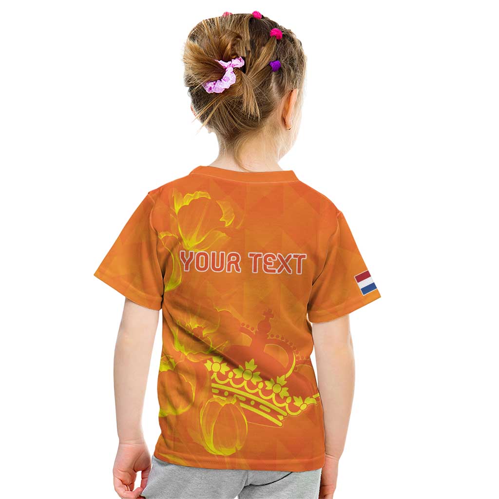 Personalized Netherlands Queen's Day Kid T Shirt Koninginnedag Royal Crown