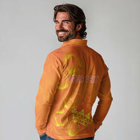 Personalized Netherlands Queen's Day Long Sleeve Polo Shirt Koninginnedag Royal Crown