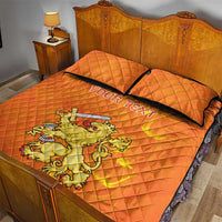 Personalized Netherlands Queen's Day Quilt Bed Set Koninginnedag Royal Crown