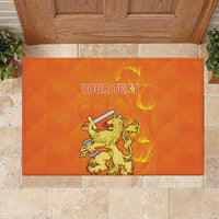 Personalized Netherlands Queen's Day Rubber Doormat Koninginnedag Royal Crown
