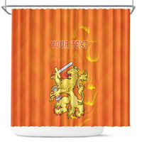 Personalized Netherlands Queen's Day Shower Curtain Koninginnedag Royal Crown