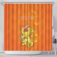 Personalized Netherlands Queen's Day Shower Curtain Koninginnedag Royal Crown