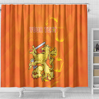 Personalized Netherlands Queen's Day Shower Curtain Koninginnedag Royal Crown