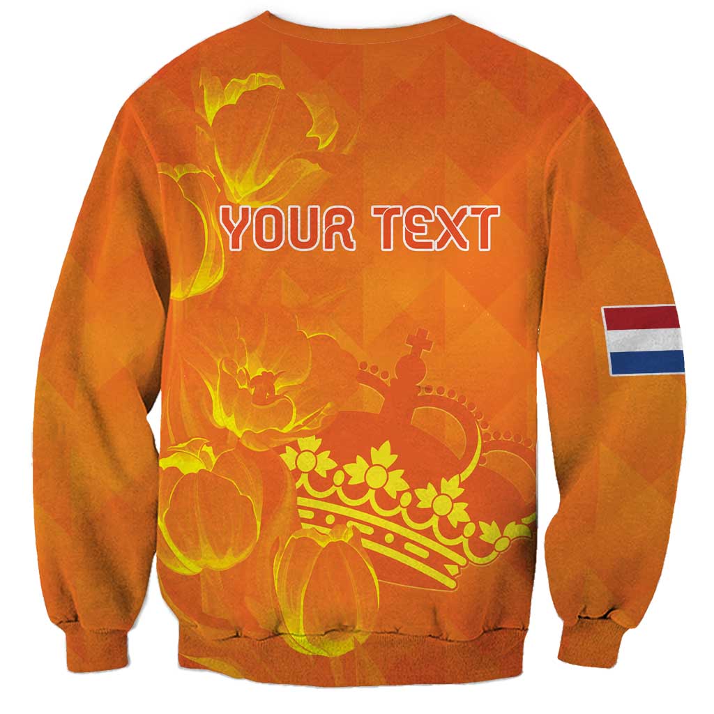 Personalized Netherlands Queen's Day Sweatshirt Koninginnedag Royal Crown