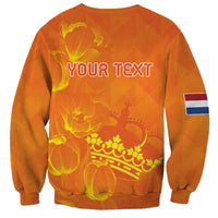 Personalized Netherlands Queen's Day Sweatshirt Koninginnedag Royal Crown