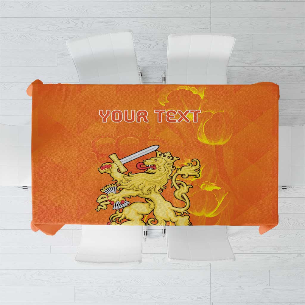Personalized Netherlands Queen's Day Tablecloth Koninginnedag Royal Crown