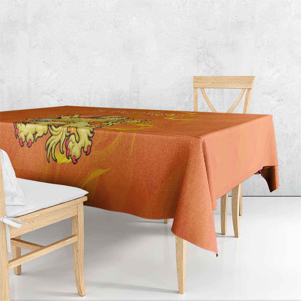 Personalized Netherlands Queen's Day Tablecloth Koninginnedag Royal Crown