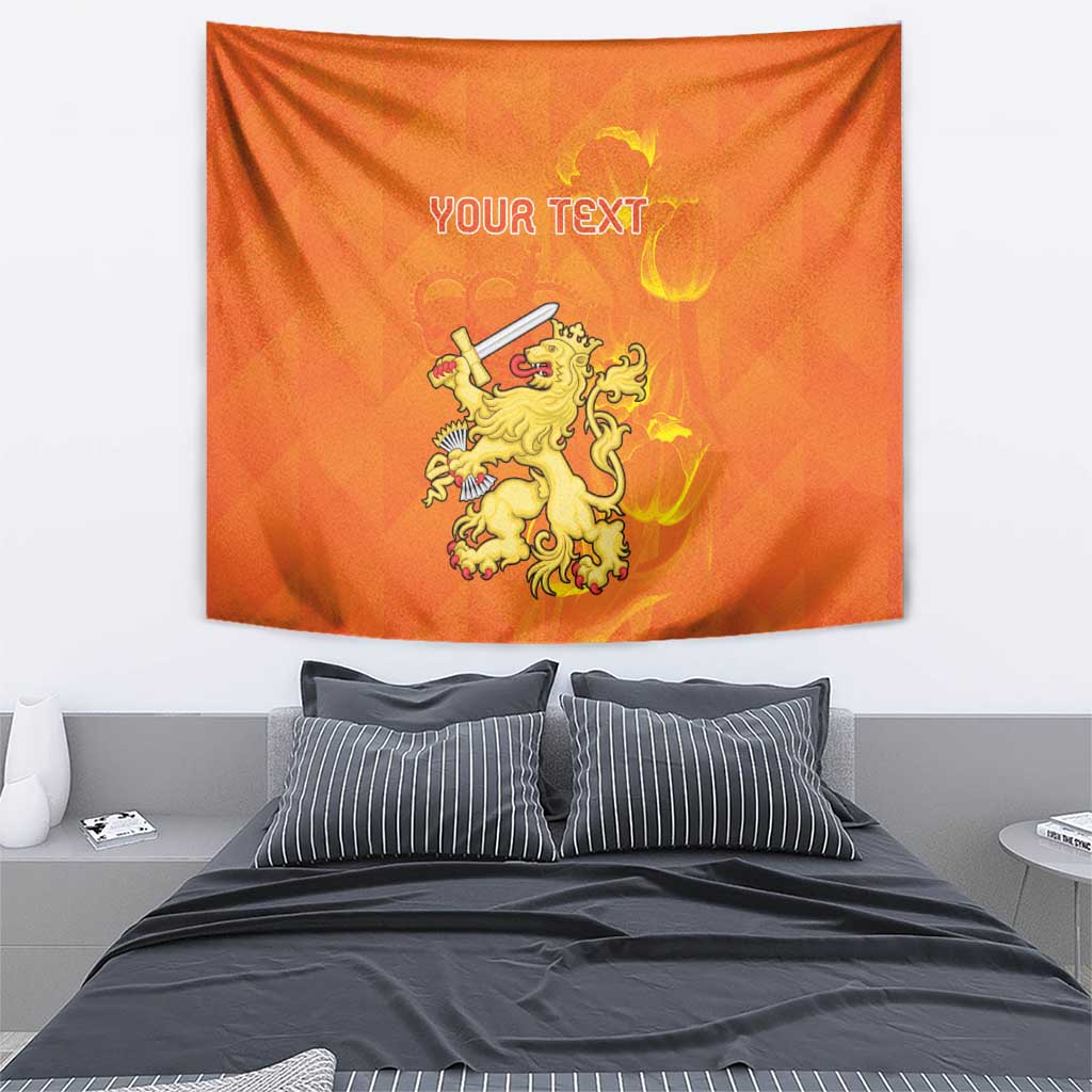 Personalized Netherlands Queen's Day Tapestry Koninginnedag Royal Crown