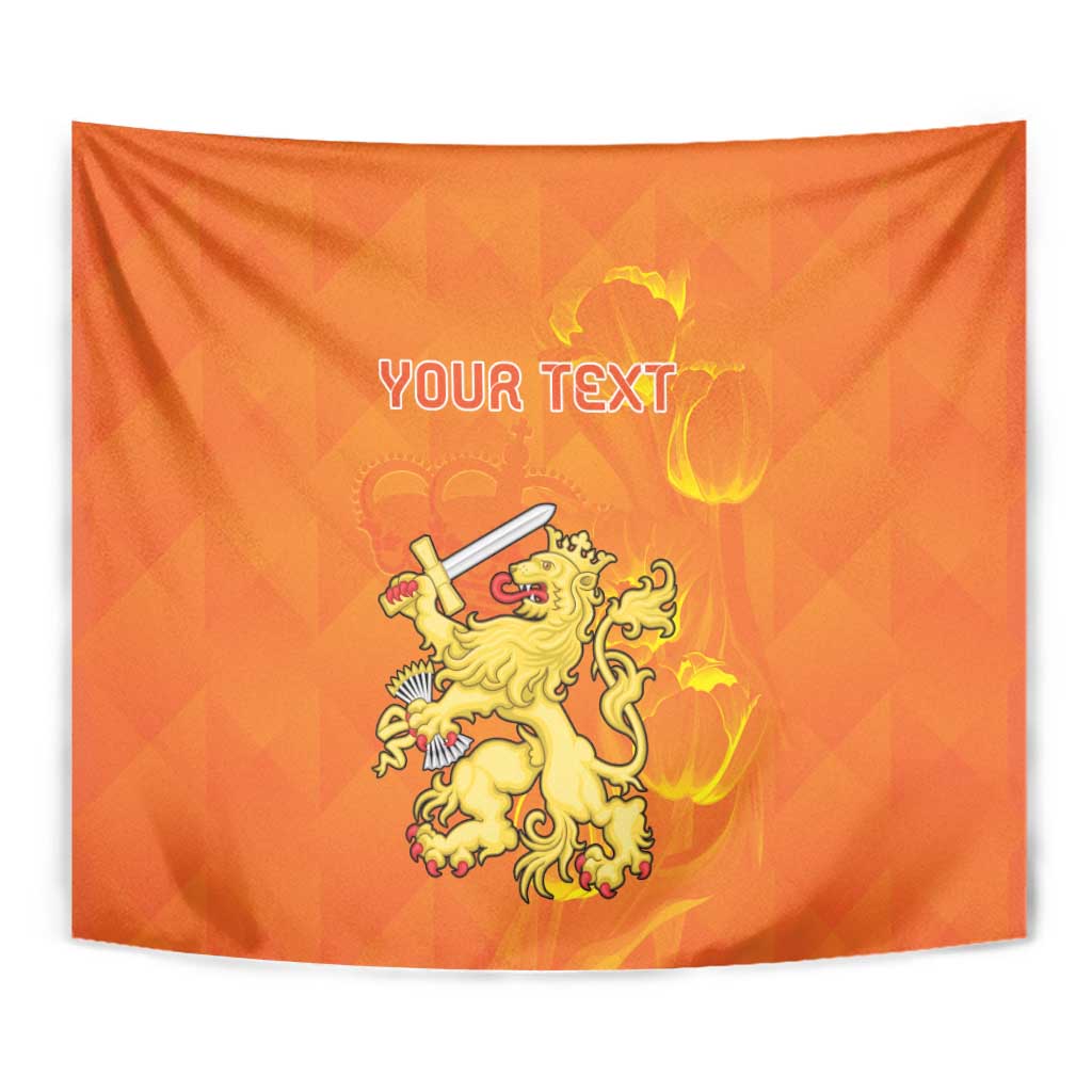 Personalized Netherlands Queen's Day Tapestry Koninginnedag Royal Crown