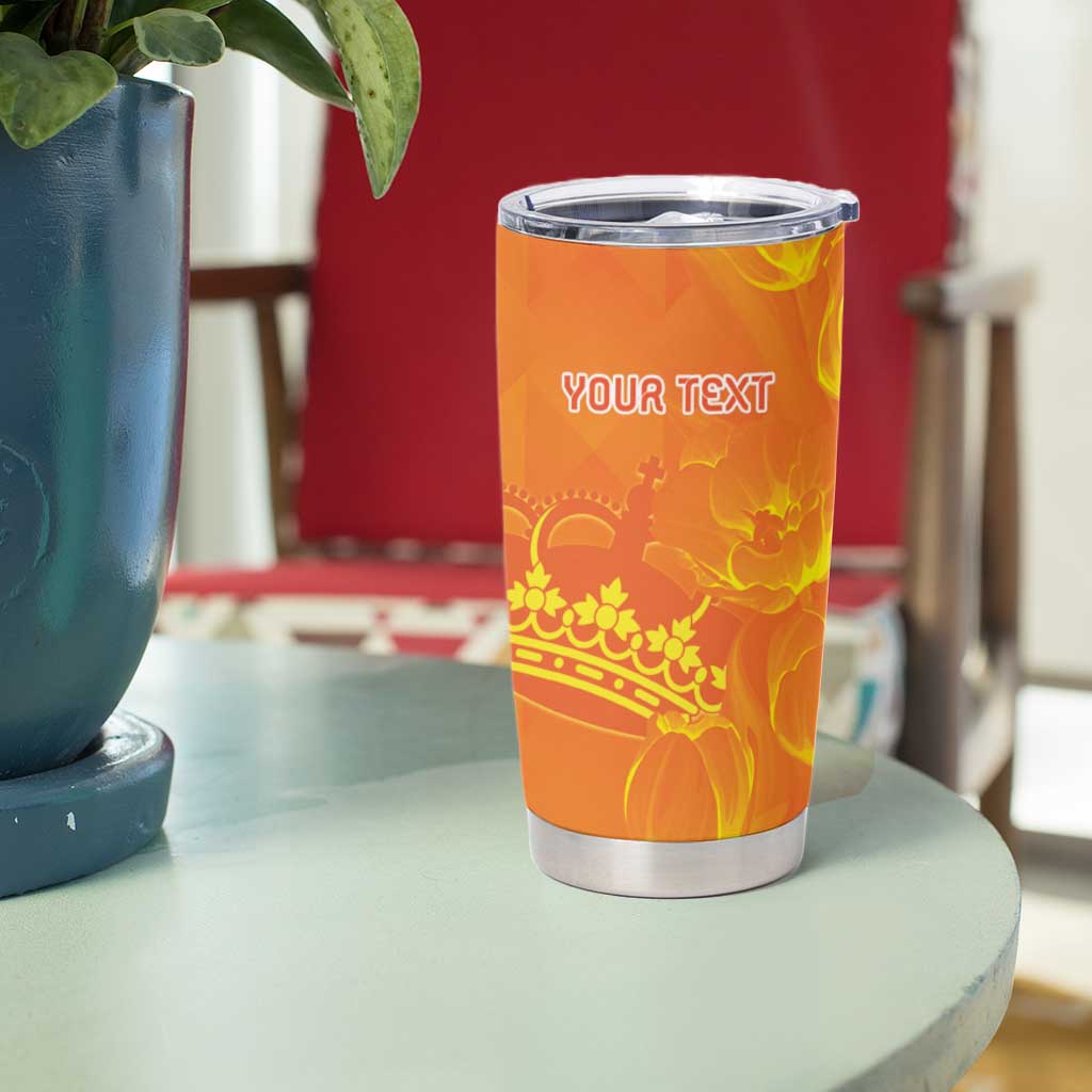 Personalized Netherlands Queen's Day Tumbler Cup Koninginnedag Royal Crown