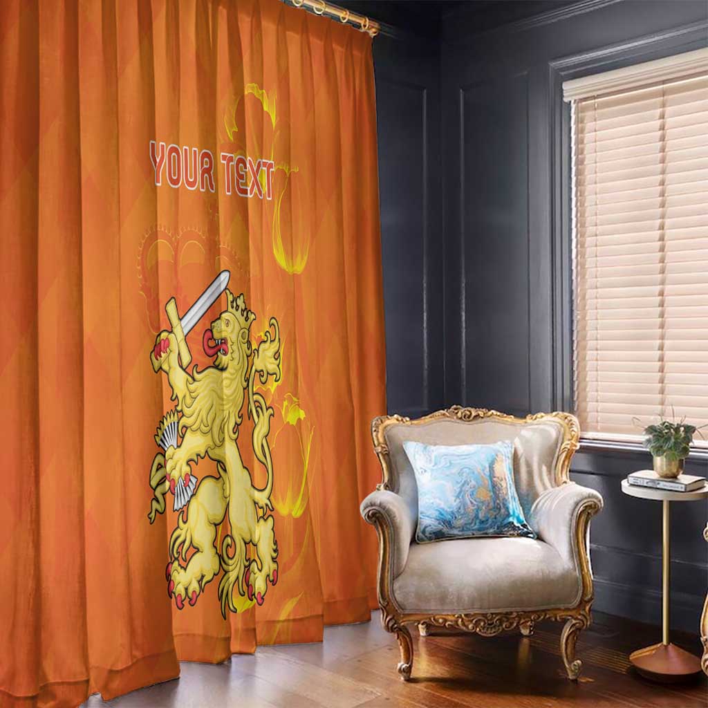 Personalized Netherlands Queen's Day Window Curtain Koninginnedag Royal Crown