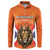 Personalized Netherlands King's Day Button Sweatshirt Koningsdag Lion King With Crown