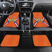 Personalized Netherlands King's Day Car Mats Koningsdag Lion King With Crown