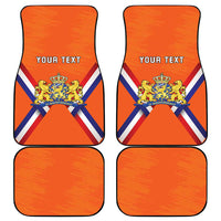 Personalized Netherlands King's Day Car Mats Koningsdag Lion King With Crown