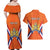 Personalized Netherlands King's Day Couples Matching Off Shoulder Maxi Dress and Hawaiian Shirt Koningsdag Lion King With Crown