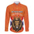 Personalized Netherlands King's Day Family Matching Off The Shoulder Long Sleeve Dress and Hawaiian Shirt Koningsdag Lion King With Crown