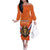 Personalized Netherlands King's Day Family Matching Off The Shoulder Long Sleeve Dress and Hawaiian Shirt Koningsdag Lion King With Crown