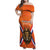 Personalized Netherlands King's Day Family Matching Off Shoulder Maxi Dress and Hawaiian Shirt Koningsdag Lion King With Crown