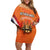 Personalized Netherlands King's Day Family Matching Off Shoulder Short Dress and Hawaiian Shirt Koningsdag Lion King With Crown