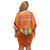 Personalized Netherlands King's Day Family Matching Off Shoulder Short Dress and Hawaiian Shirt Koningsdag Lion King With Crown