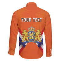 Personalized Netherlands King's Day Family Matching Puletasi and Hawaiian Shirt Koningsdag Lion King With Crown