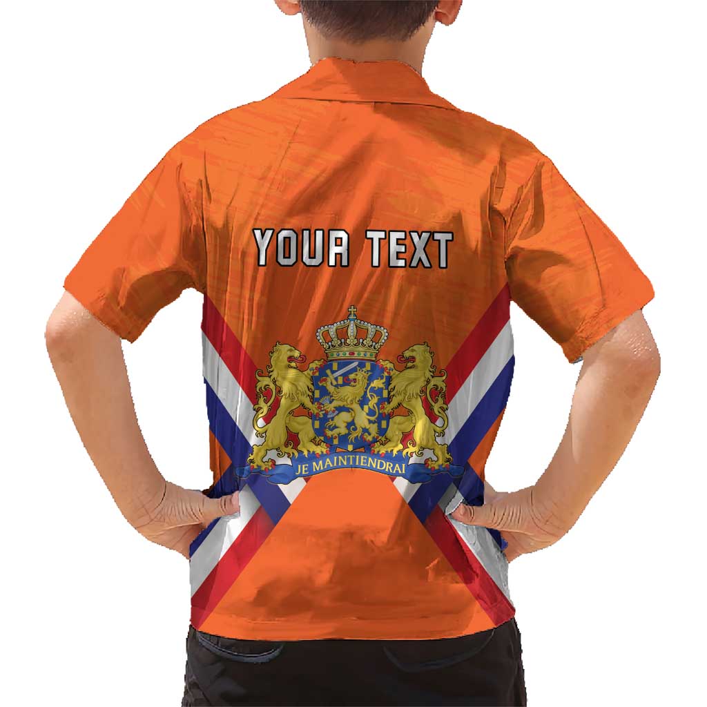 Personalized Netherlands King's Day Family Matching Short Sleeve Bodycon Dress and Hawaiian Shirt Koningsdag Lion King With Crown