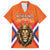 Personalized Netherlands King's Day Family Matching Short Sleeve Bodycon Dress and Hawaiian Shirt Koningsdag Lion King With Crown