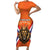Personalized Netherlands King's Day Family Matching Short Sleeve Bodycon Dress and Hawaiian Shirt Koningsdag Lion King With Crown
