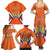 Personalized Netherlands King's Day Family Matching Summer Maxi Dress and Hawaiian Shirt Koningsdag Lion King With Crown