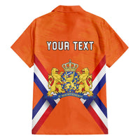 Personalized Netherlands King's Day Family Matching Summer Maxi Dress and Hawaiian Shirt Koningsdag Lion King With Crown