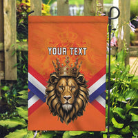 Personalized Netherlands King's Day Garden Flag Koningsdag Lion King With Crown