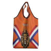 Personalized Netherlands King's Day Grocery Bag Koningsdag Lion King With Crown