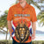 Personalized Netherlands King's Day Hawaiian Shirt Koningsdag Lion King With Crown