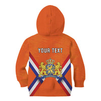 Personalized Netherlands King's Day Kid Hoodie Koningsdag Lion King With Crown