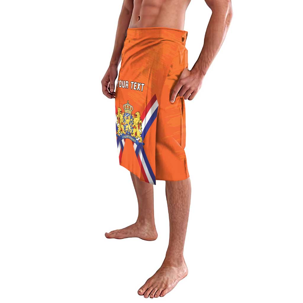 Personalized Netherlands King's Day Lavalava Koningsdag Lion King With Crown
