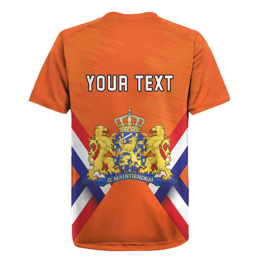 Personalized Netherlands King's Day Rugby Jersey Koningsdag Lion King With Crown