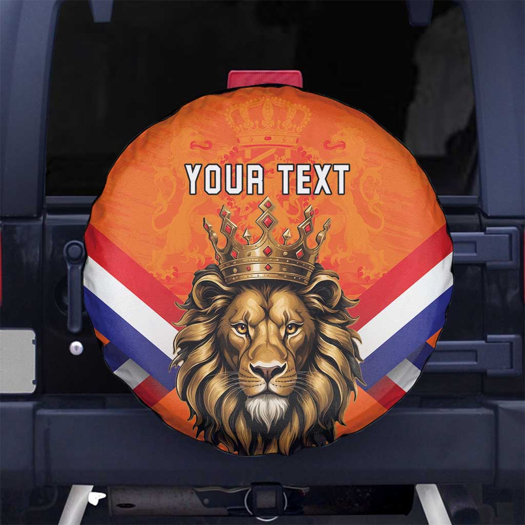 Personalized Netherlands King's Day Spare Tire Cover Koningsdag Lion King With Crown