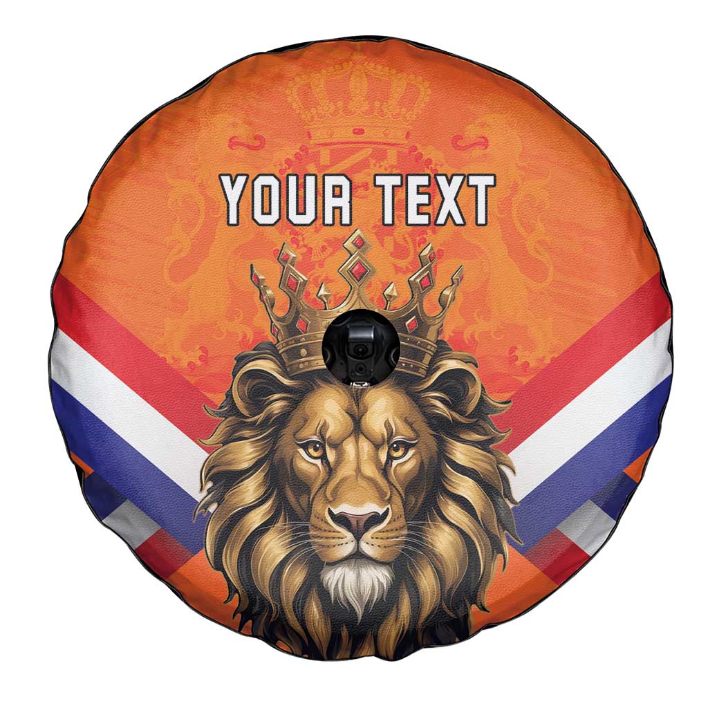 Personalized Netherlands King's Day Spare Tire Cover Koningsdag Lion King With Crown