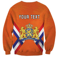 Personalized Netherlands King's Day Sweatshirt Koningsdag Lion King With Crown